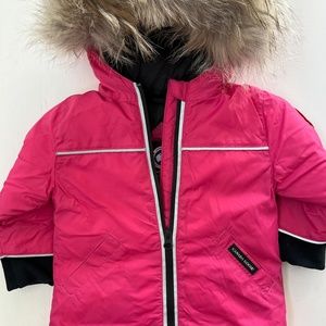 $550 Authentic Canada Goose Reese Winter Coat Down Jacket 6-12 Months Pink